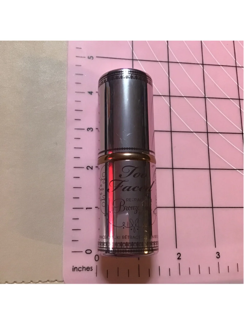 Too Faced Retractable Bronze-Buki Brush Silver Pink Gold